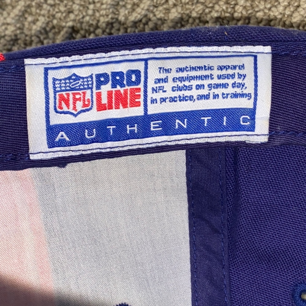 NY Giants Reebok NFL Pro Line Hat Adjustable Back - Picture 3 of 8